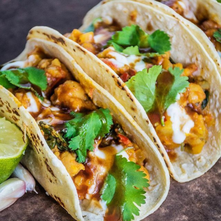 Channa Masala tacos